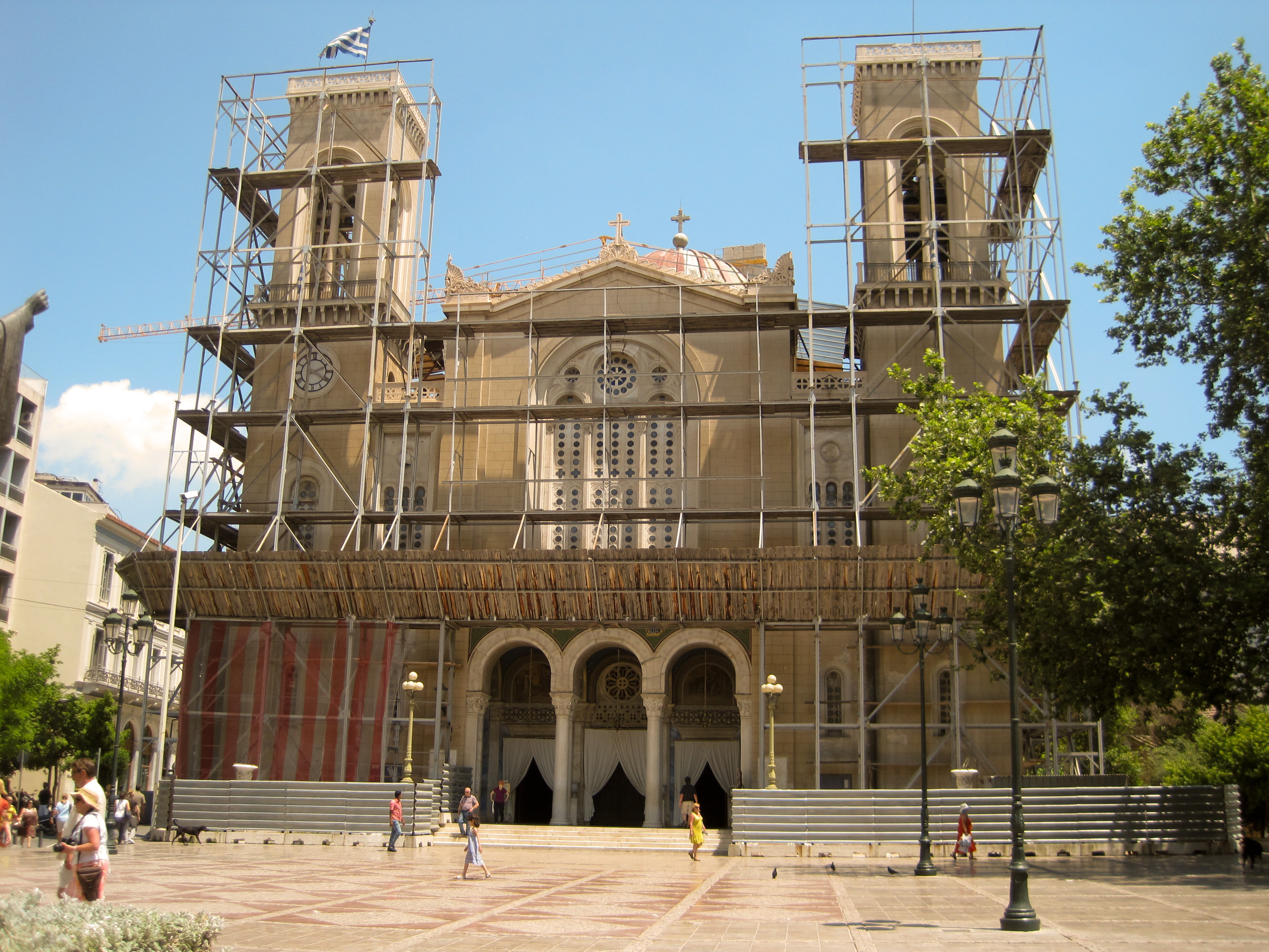 Реставрация кафедрального собора Афин закончится в течение четырех месяцев